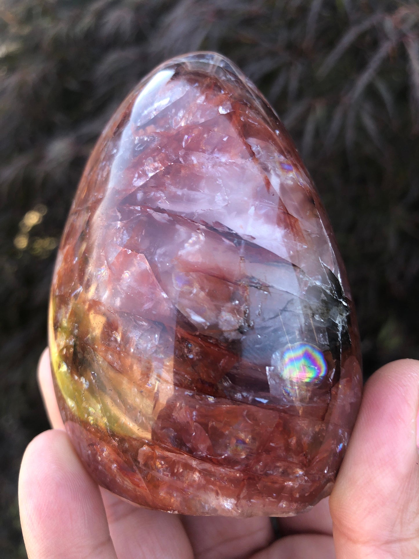 Red Hematoid Quartz Free Form || Fire Quartz Free Form