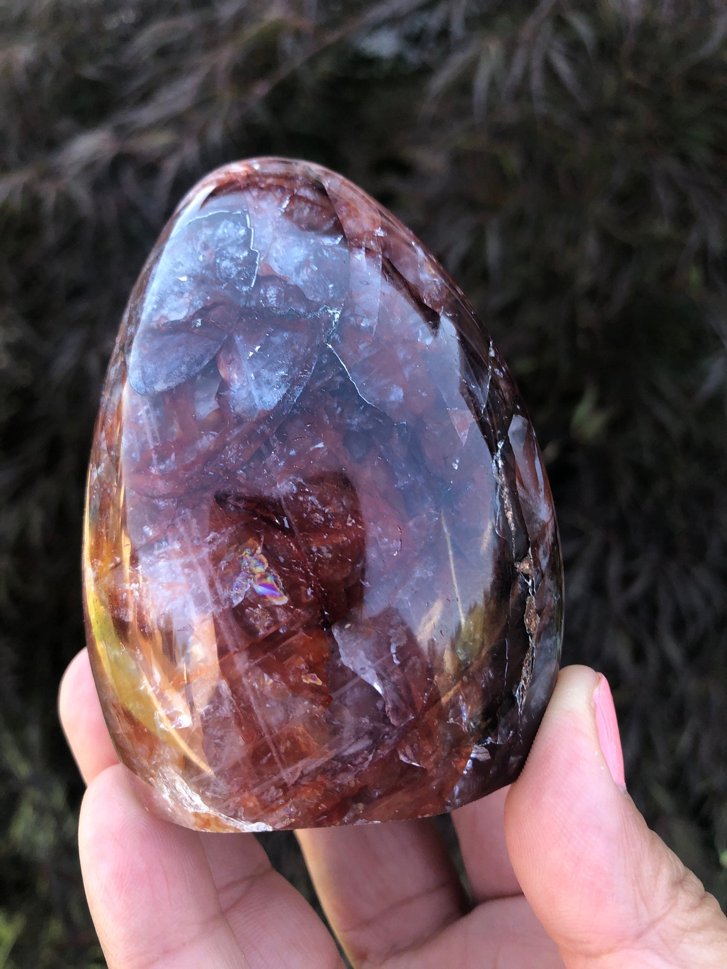 Red Hematoid Quartz Free Form || Fire Quartz Free Form