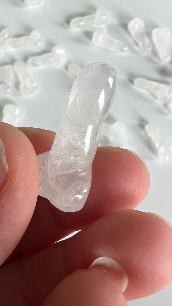 Crystal Phallic Symbol, Crystal Penis Carving, Crystal Male Part Carving
