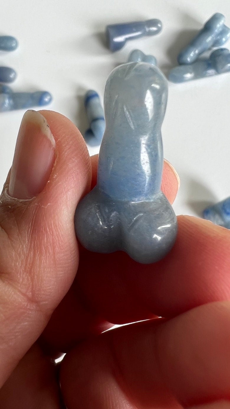 Crystal Phallic Symbol, Crystal Penis Carving, Crystal Male Part Carving