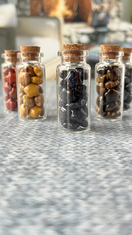 Adorable Mini Star Crystal Carving in a wishing Jar, 7 varieties available (Taylor - Midnights, Stars by the pocketful collection)