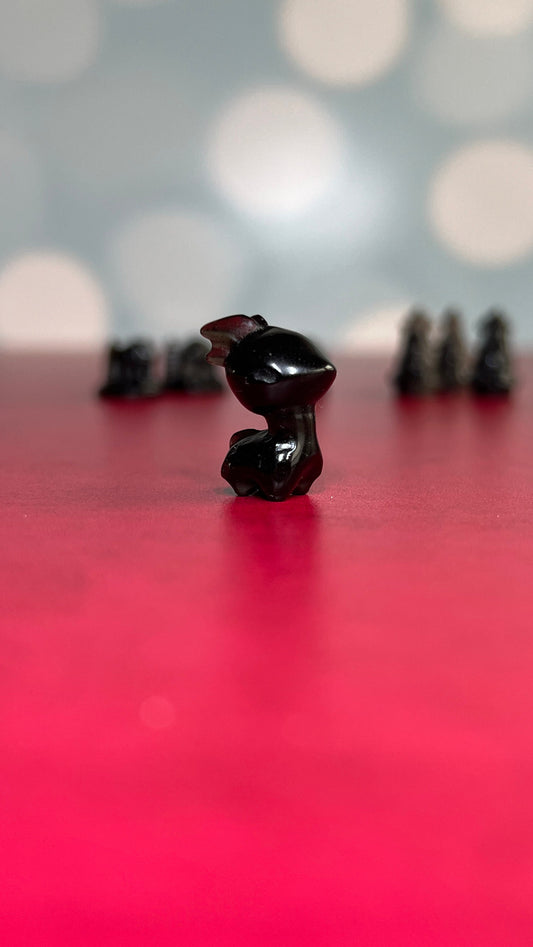 1 (one) Mystery Silver Sheen Obsidian Stocking Stuffer in several varieties