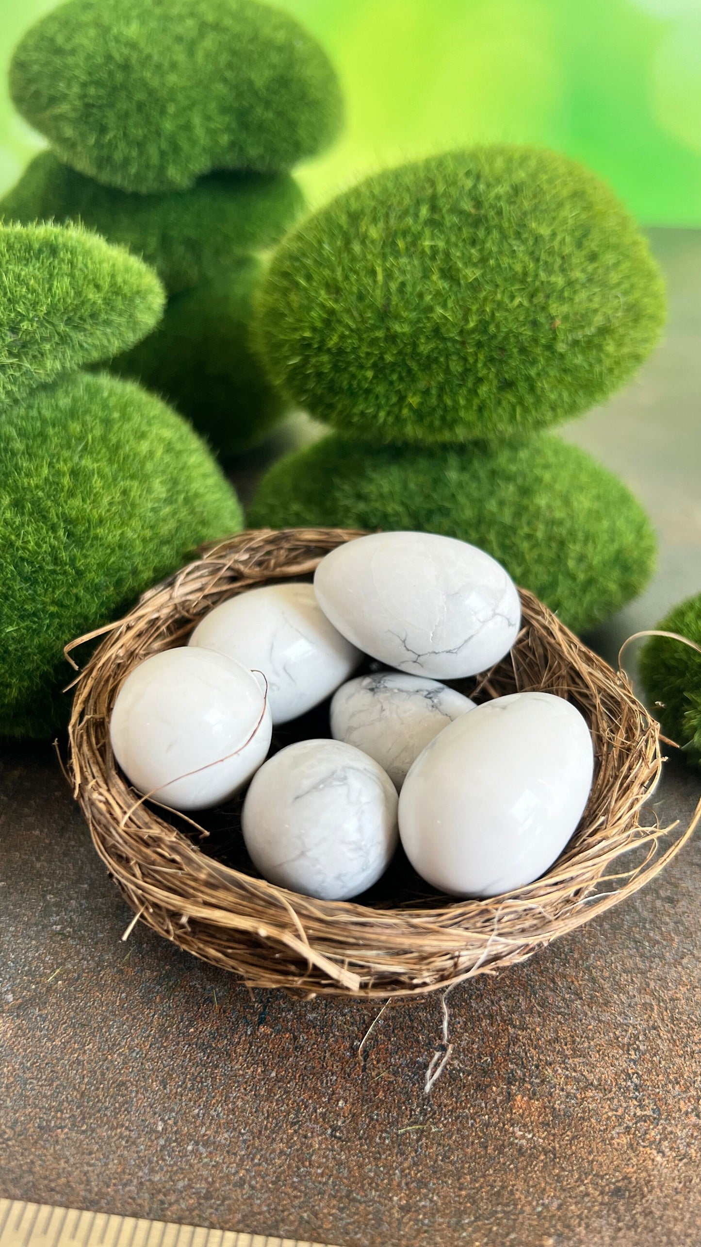 Mini Crystal Egg Carving in Howlite. Gorgeous natural decorative eggs, Random Pull from general stock