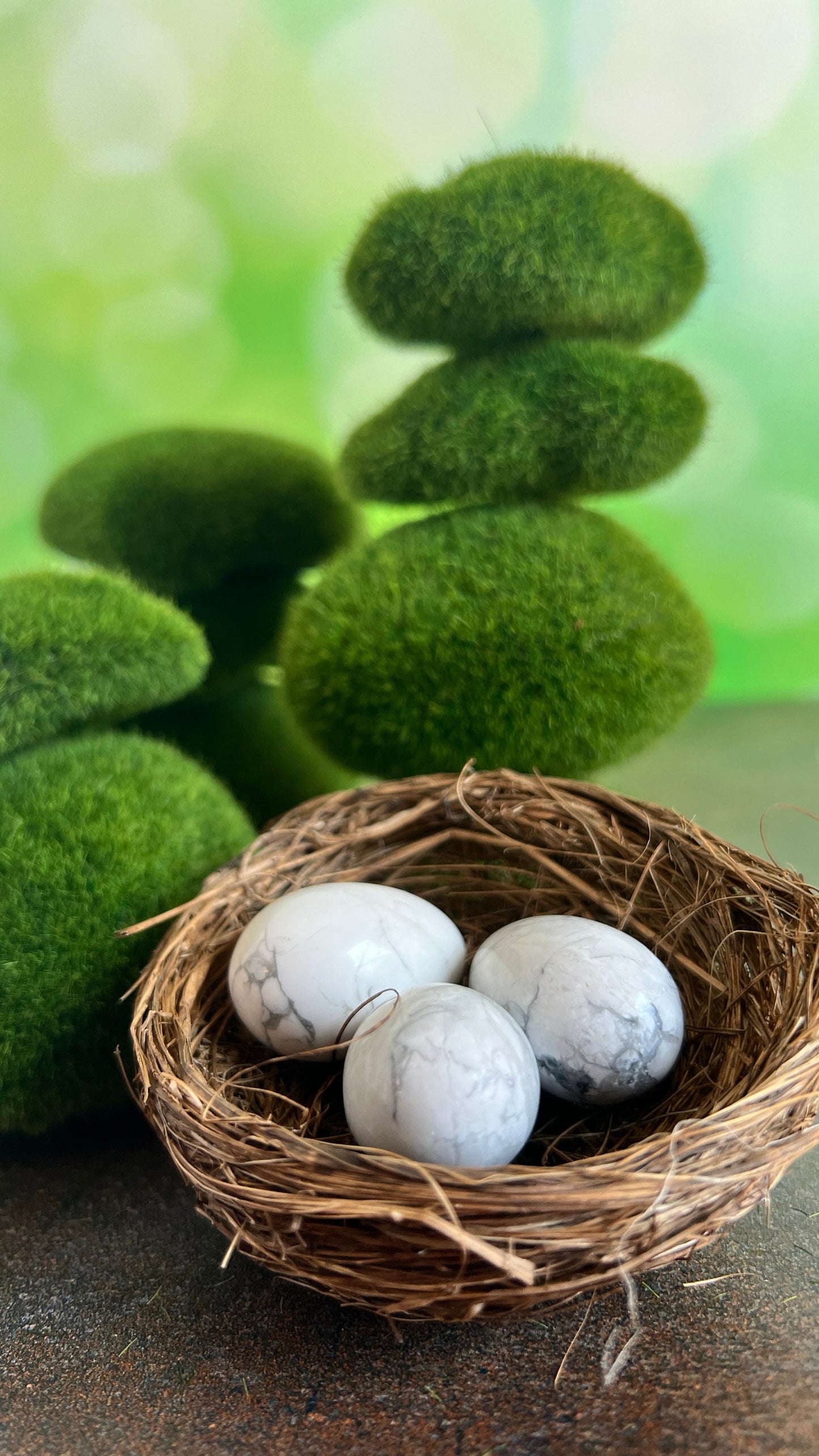 Mini Crystal Egg Carving in Howlite. Gorgeous natural decorative eggs, Random Pull from general stock