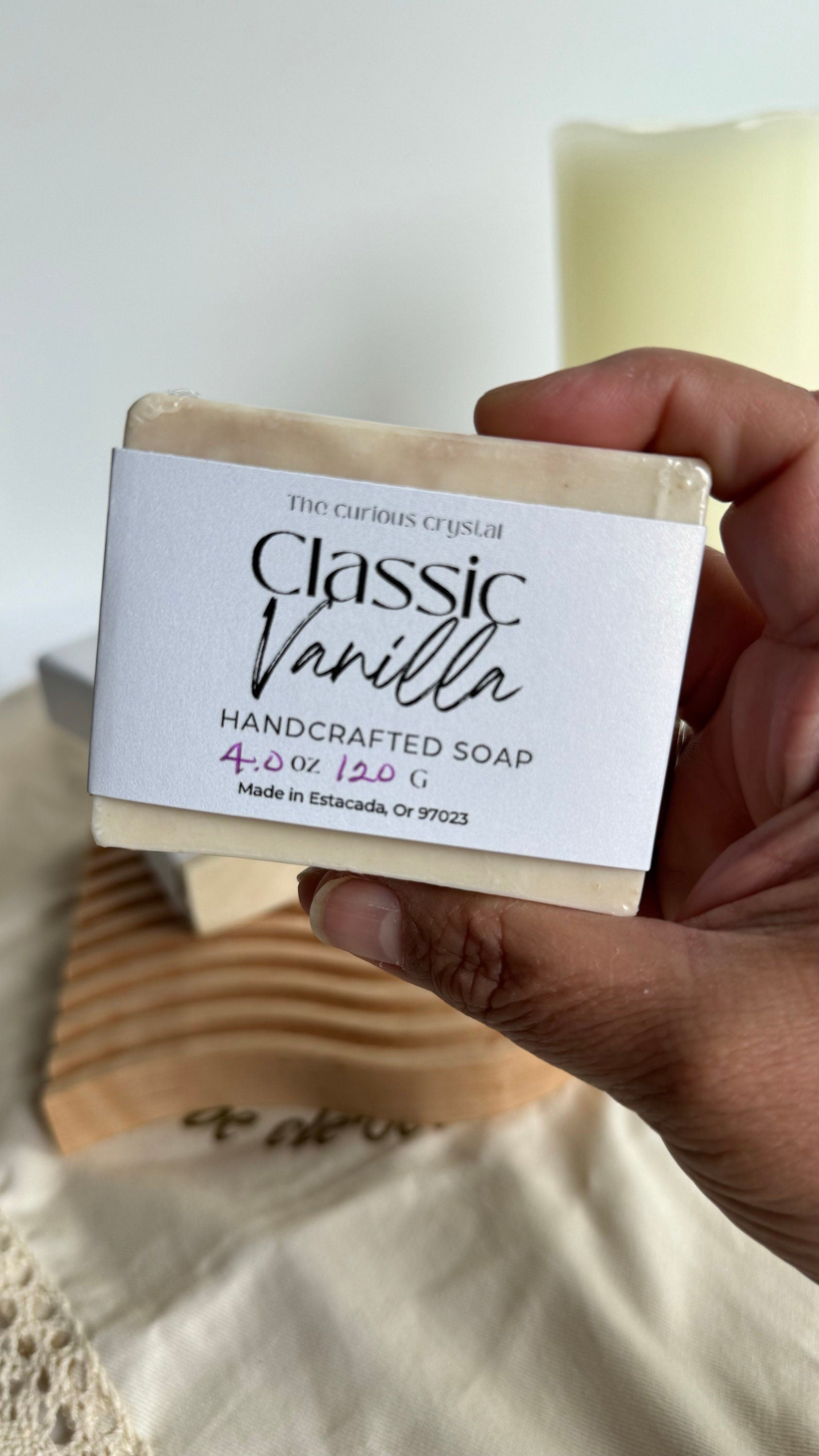 Vanilla Scented Glycerine Soap - Luxurious Handcrafted Skincare - 4 oz