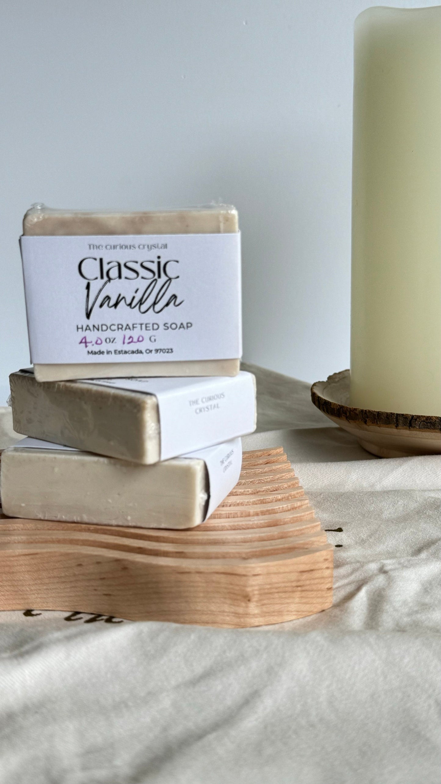 Vanilla Scented Glycerine Soap - Luxurious Handcrafted Skincare - 4 oz