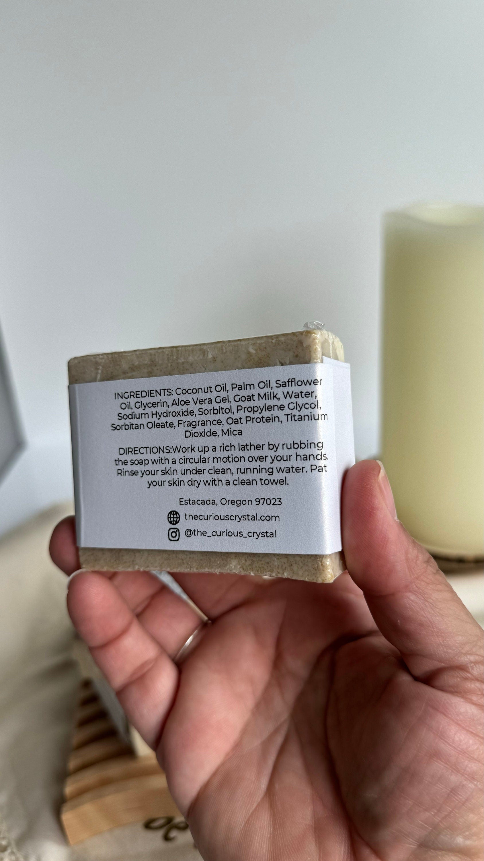 Vanilla Scented Glycerine Soap - Luxurious Handcrafted Skincare - 4 oz