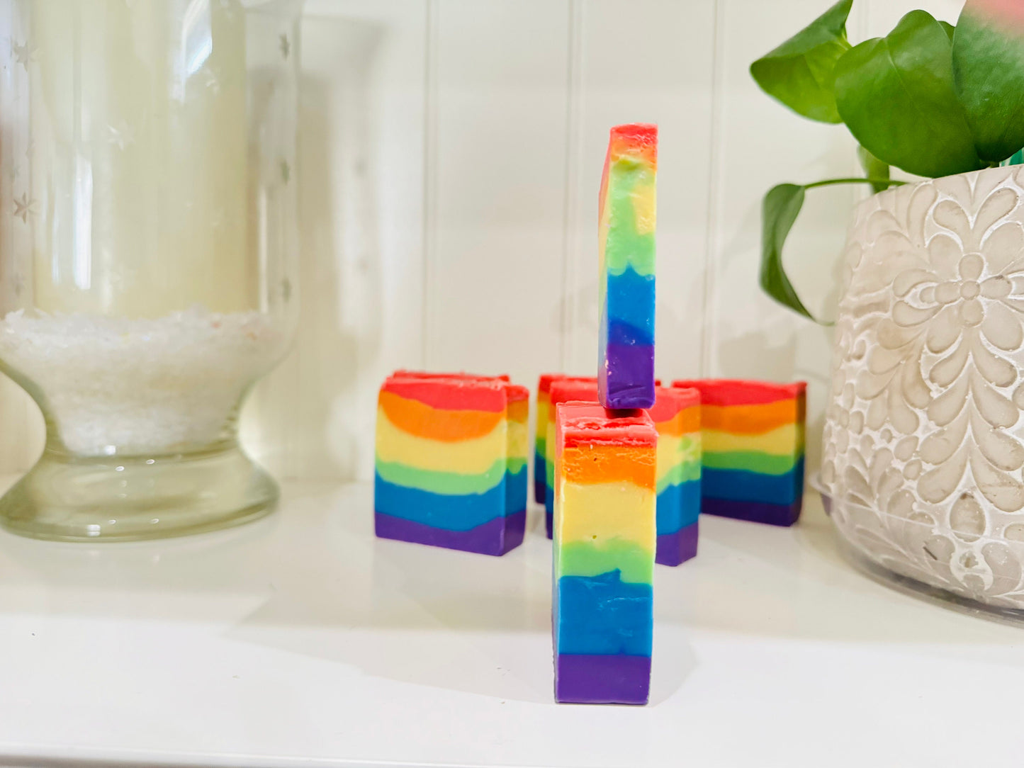 PRIDE SOAP - Handcrafted, Cold Process, Vegan and palm free, Phthalate and Paraben free. Celebrate Pride Month!