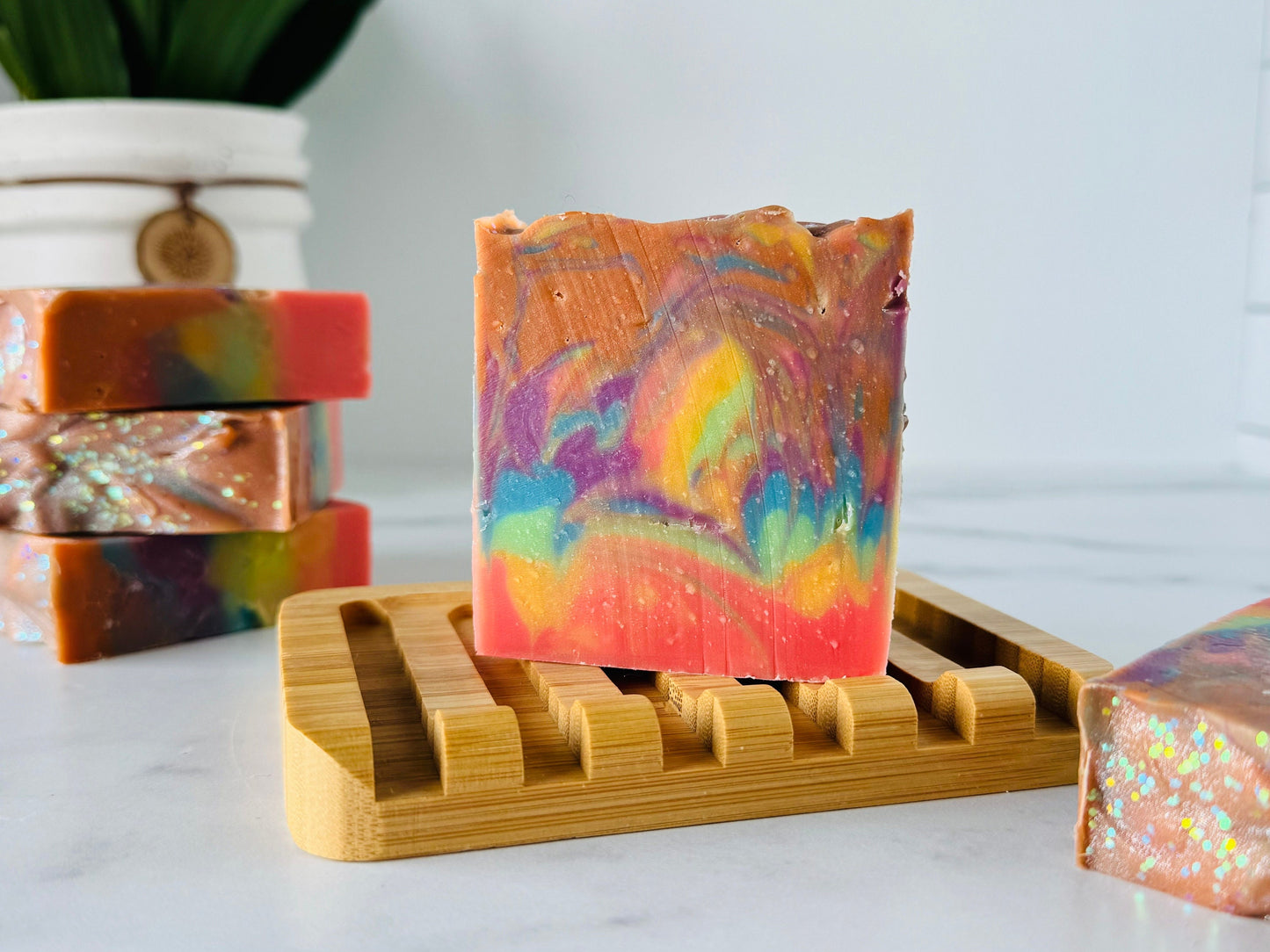 Handmade cold process Soap bars, Vegan and Cruelty Free Ingredients, Gentle on Skin, Phthalate & paraben free scent - retro summer