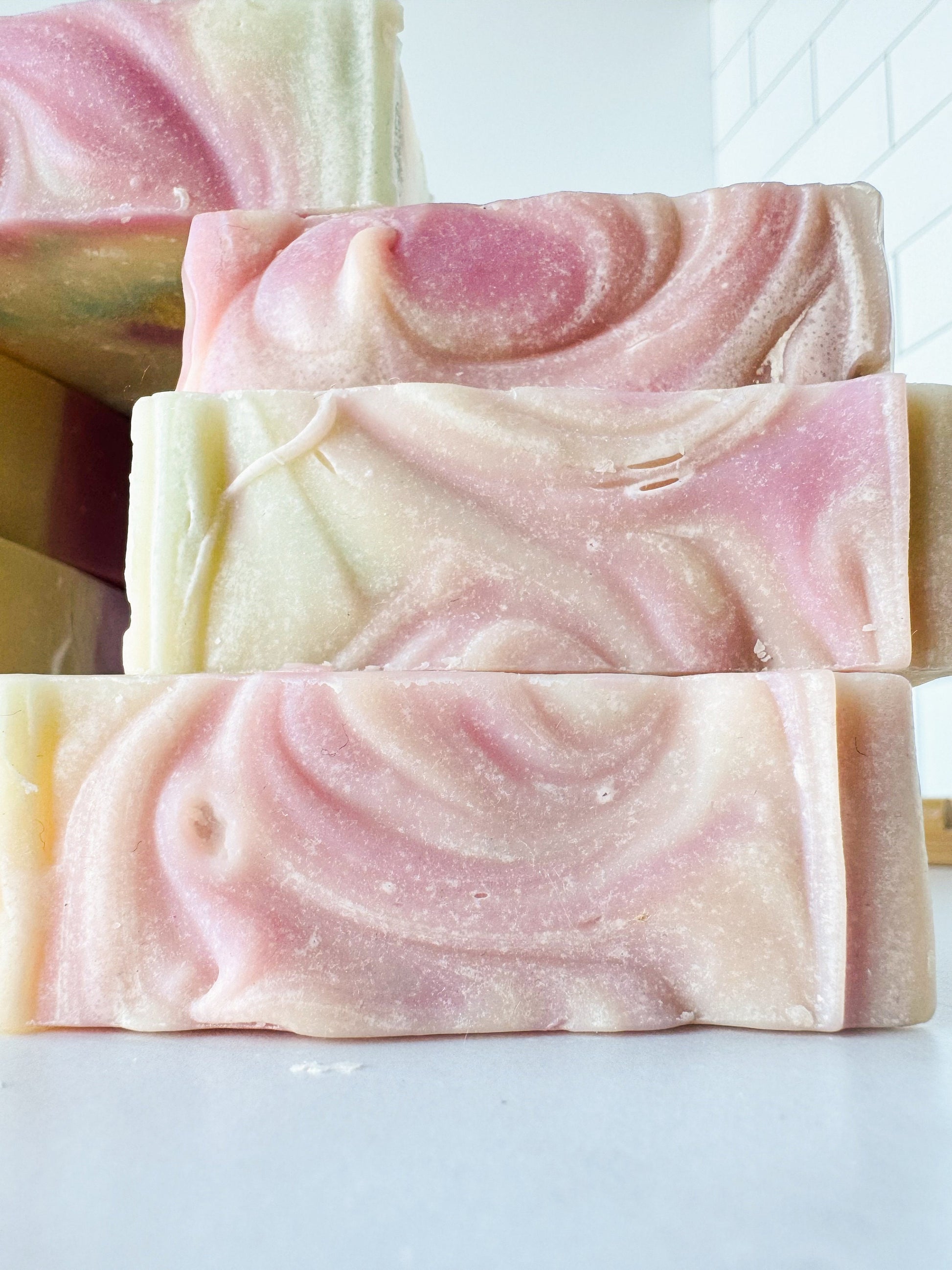 Handmade Cold Process Soap, Scented Artisan Soap, Birthday Gifts, Bridesmaid Gifts, Vegan, Palm Free Scent: Watermelon Sugar (WATSUG)