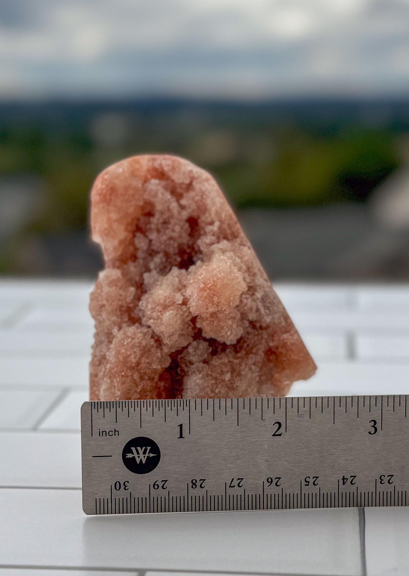 Natural Pink Amethyst Free Form with Gorgeous Druzy, Intense Pink Crystal Decor, Unique Gemstone Gift. Unique wedding and housewarming gift