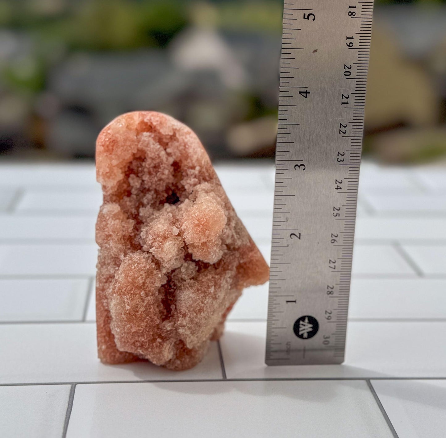Natural Pink Amethyst Free Form with Gorgeous Druzy, Intense Pink Crystal Decor, Unique Gemstone Gift. Unique wedding and housewarming gift