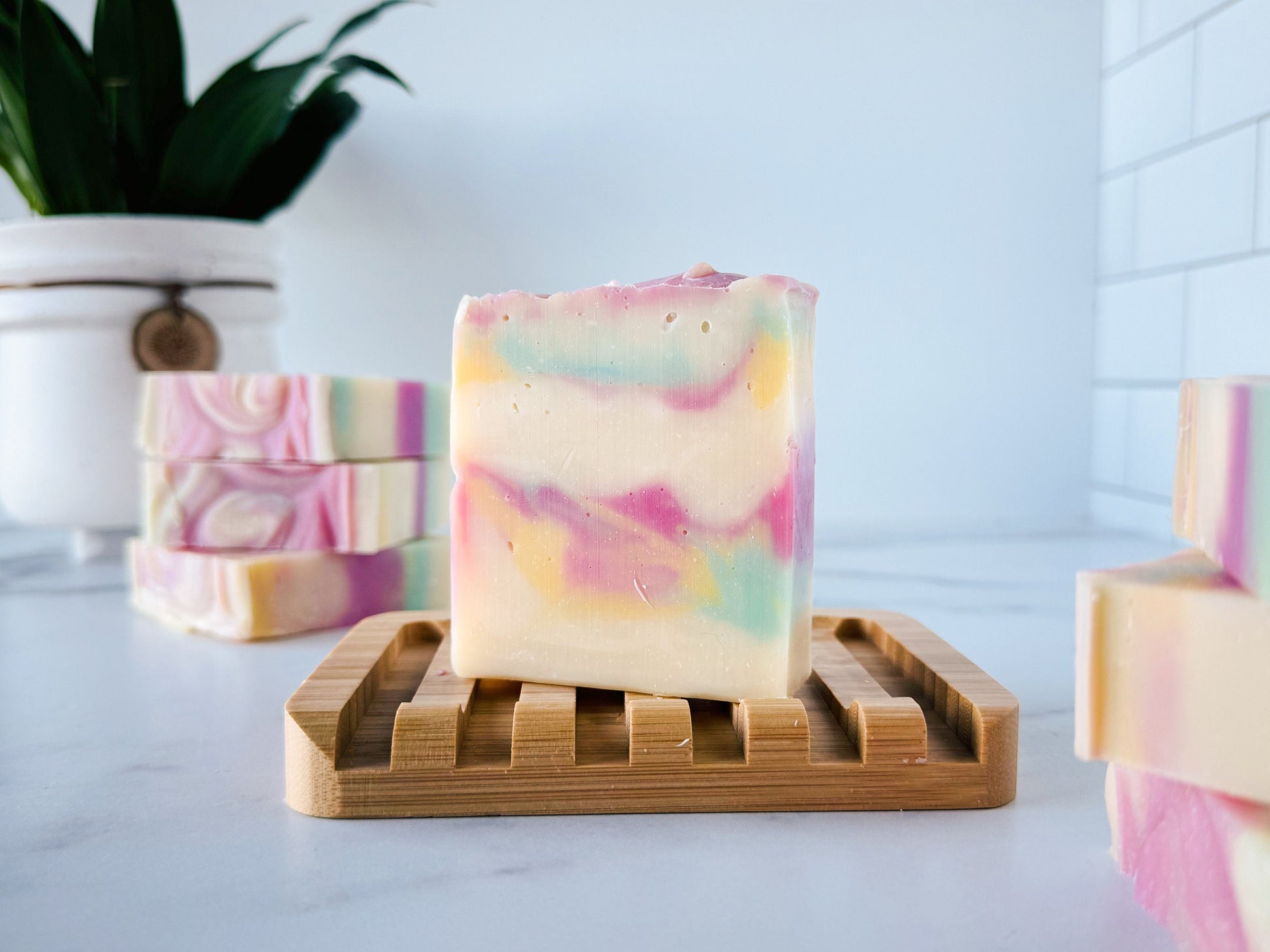 Handmade Cold Process Soap, Scented Artisan Soap, Birthday Gifts, Bridesmaid Gifts, Vegan, Palm Free Scent: Watermelon Sugar (WATSUG)