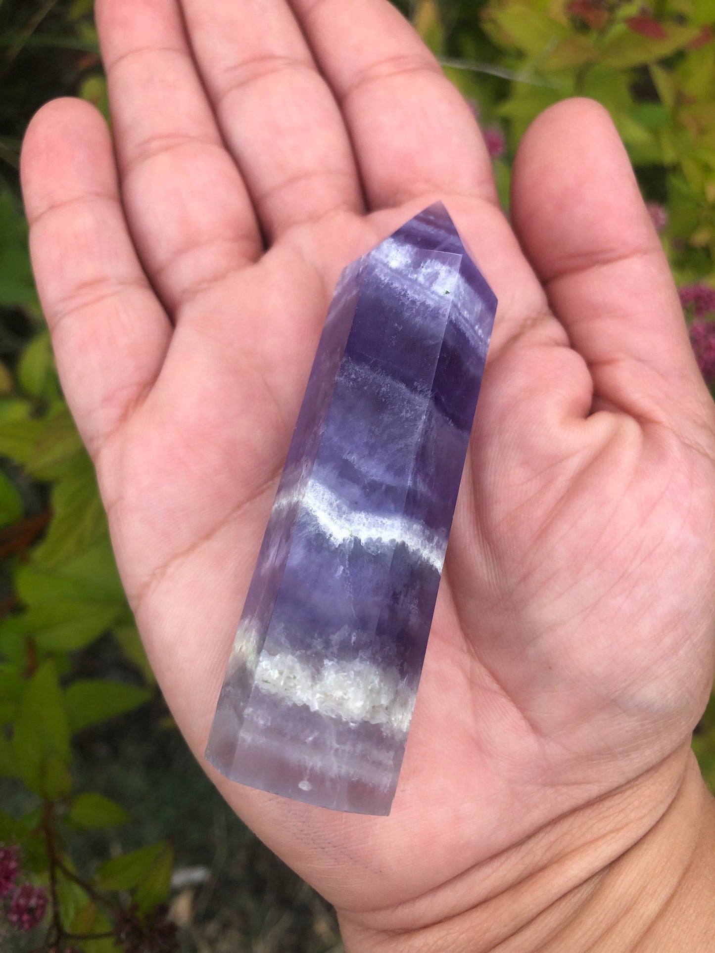 Rainbow Fluorite Tower || Polished Tower Rainbow Fluorite