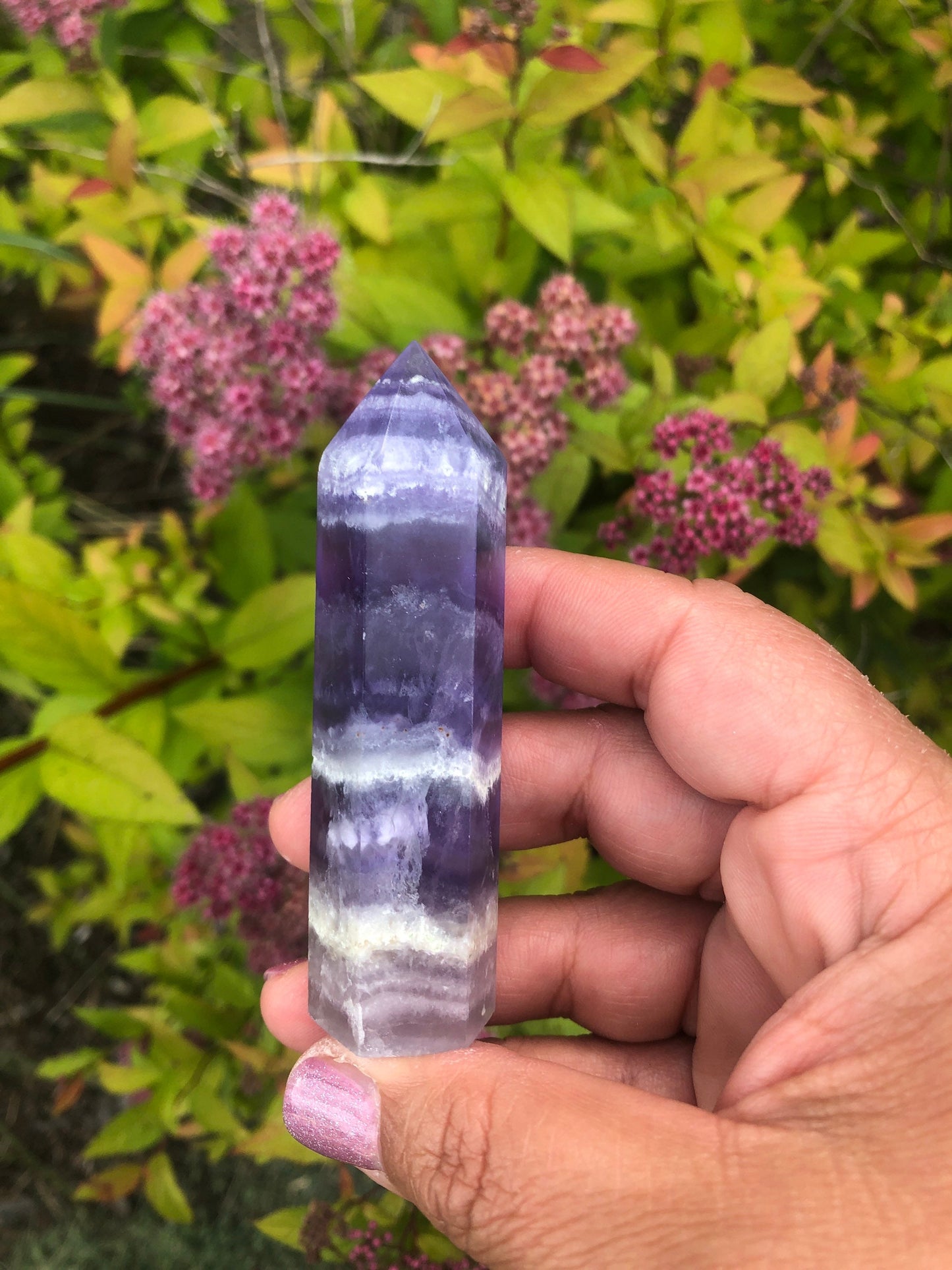 Rainbow Fluorite Tower || Polished Tower Rainbow Fluorite