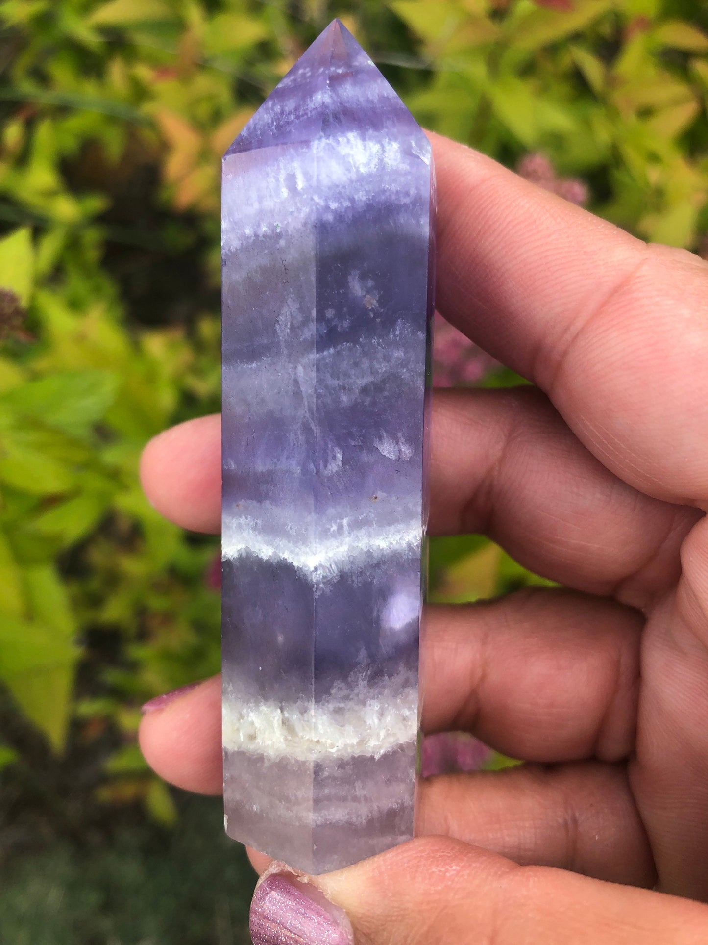 Rainbow Fluorite Tower || Polished Tower Rainbow Fluorite