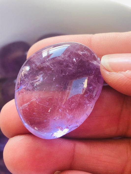 Amethyst || One Random Tumble || Pocket size || FairyCore || Cottage Core || Meditation tool || Protection || companion stone