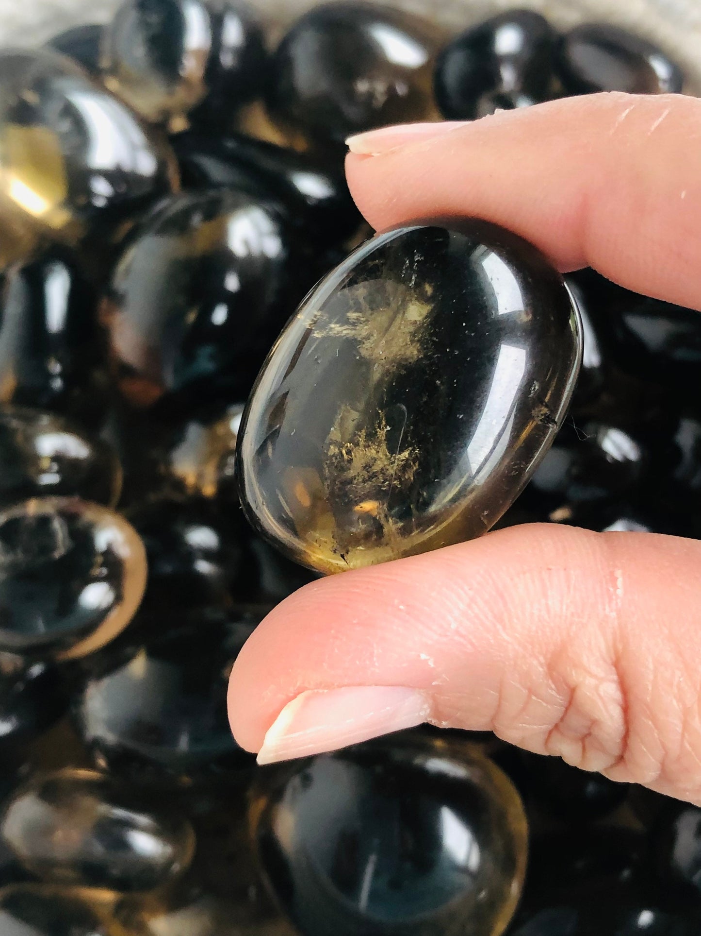 Smoky Citrine Tumbled Stone | Earthy Calm with Golden Warmth