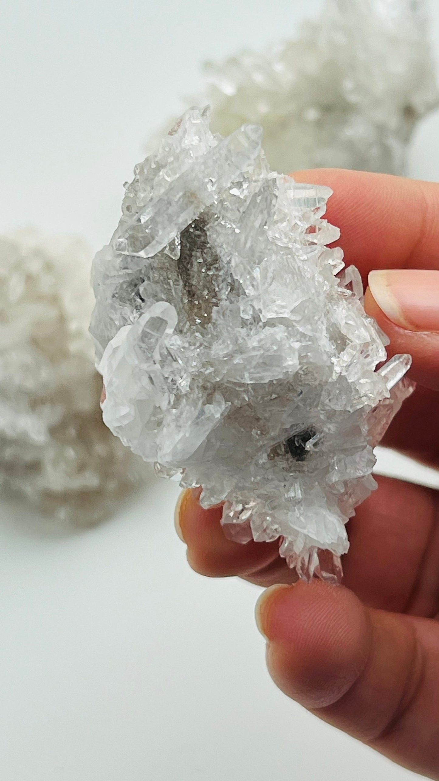 Chrysanthemum Quartz Cluster || Approx 2" x 1" 1.8 oz. ||