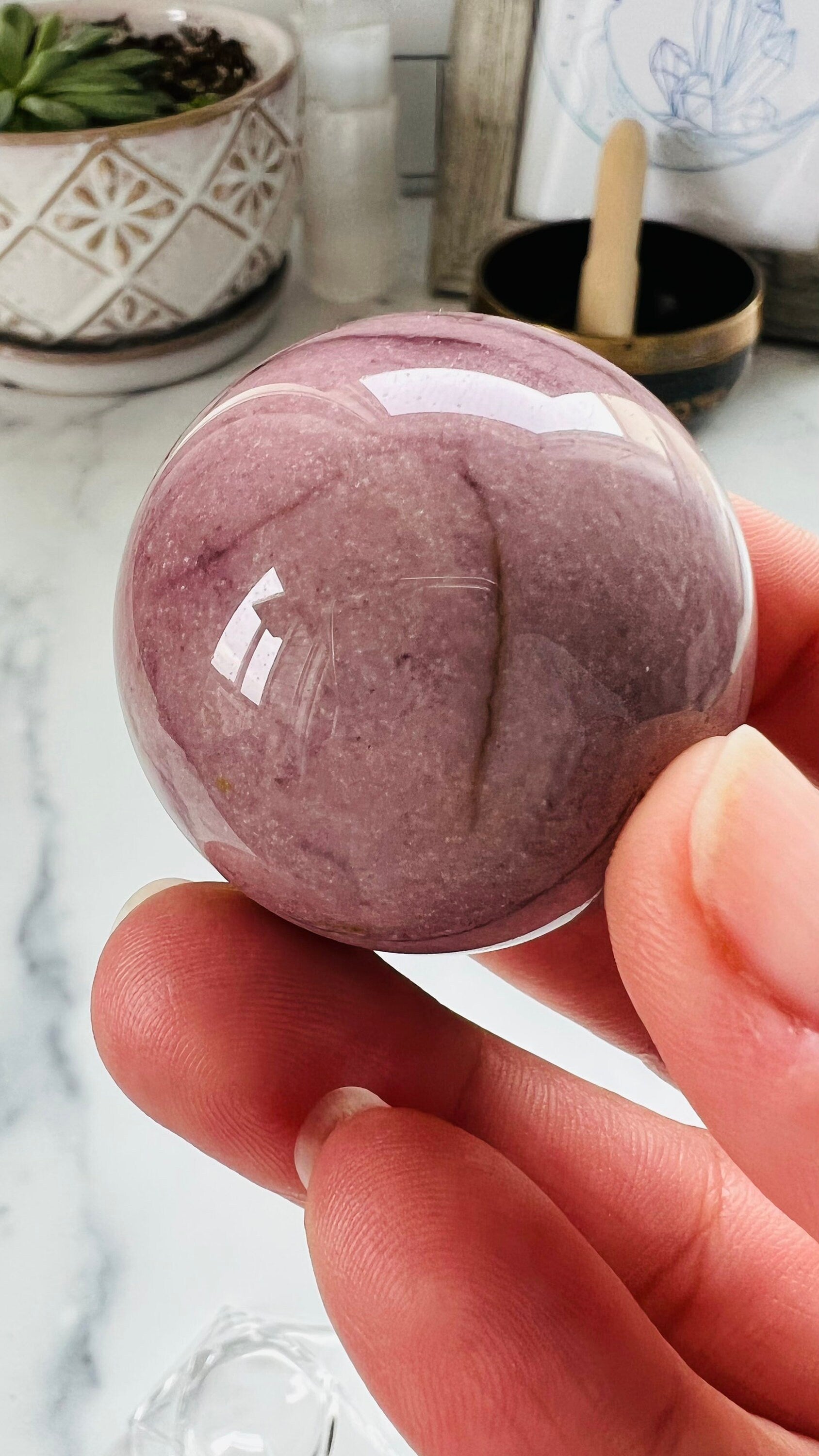 Gorgeous Mookaite Sphere || red and yellow Jasper || Crystals || 40.4 mm 3.2 oz