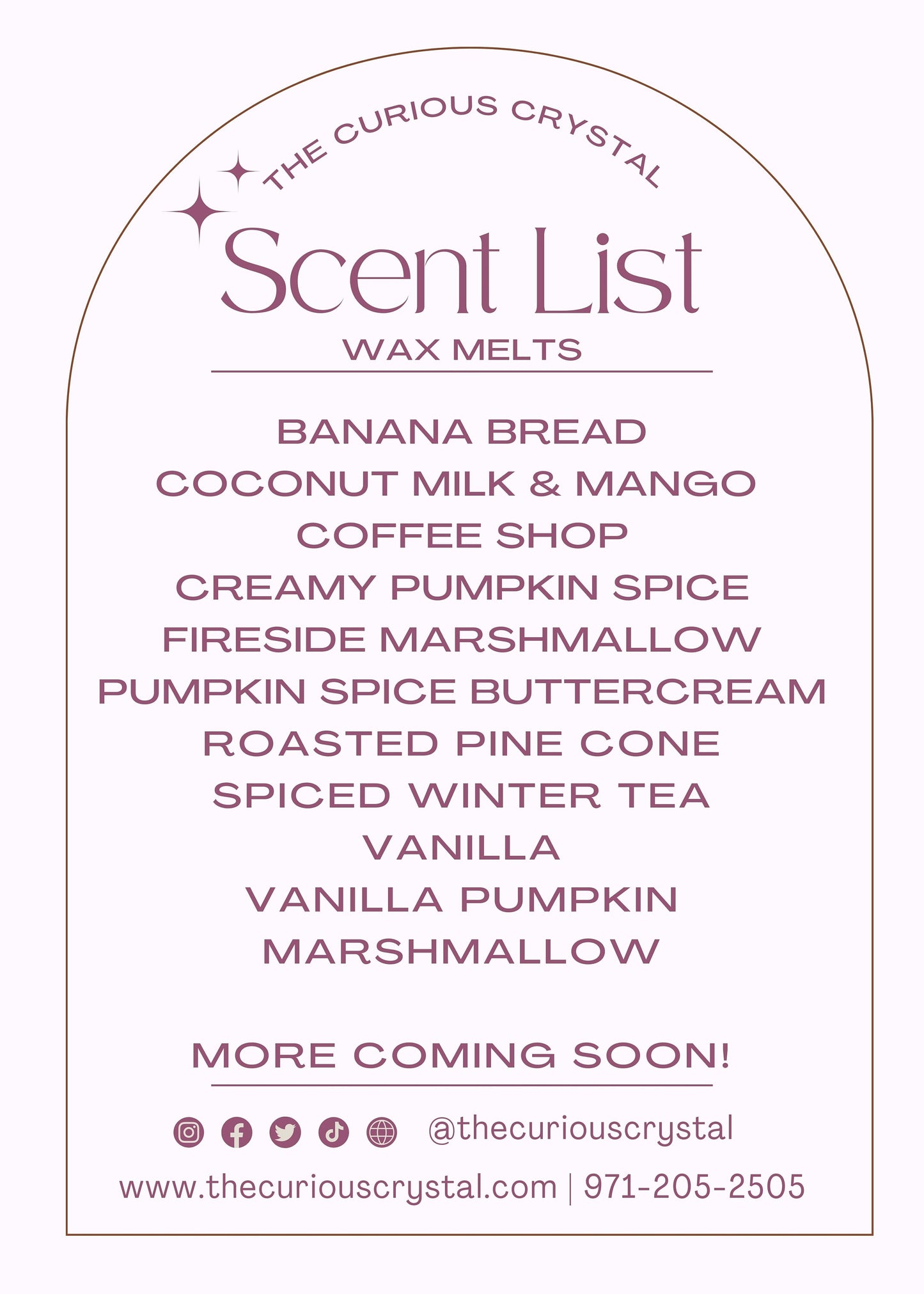 Wax Melts in clamshell, Multiple Scents Available