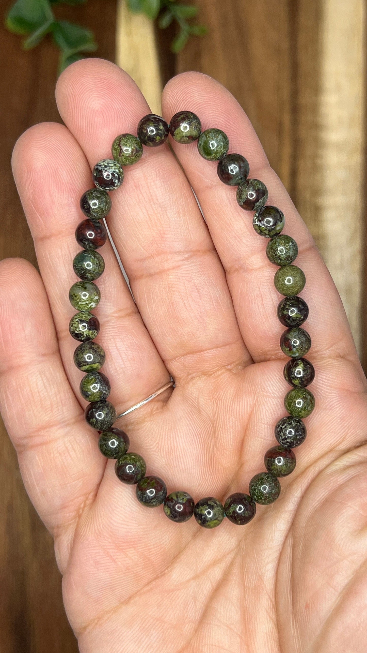 Dragon's Blood Stone Stretch Bracelet - Handmade Beaded stretch Jewelry for Stylish Comfort bead size approx 4mm
