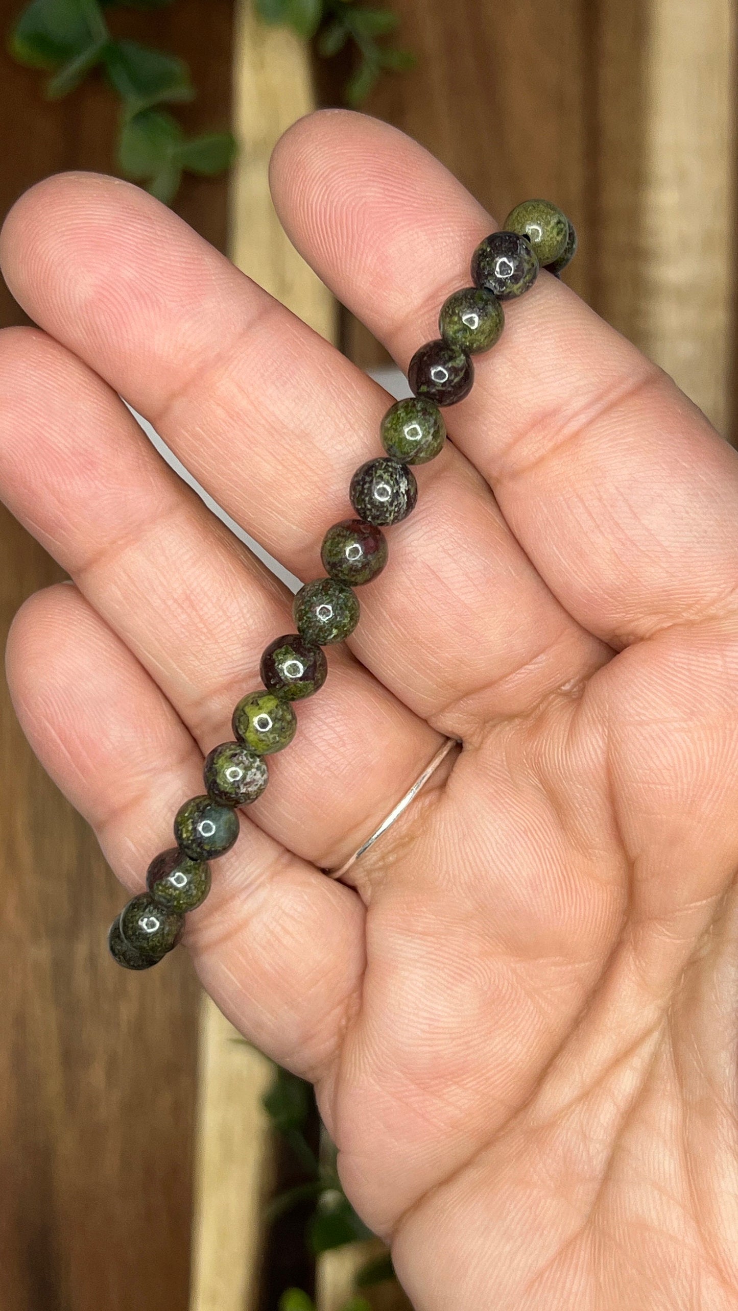 Dragon's Blood Stone Stretch Bracelet - Handmade Beaded stretch Jewelry for Stylish Comfort bead size approx 4mm