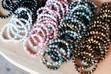 Load image into Gallery viewer, Stretchy Beaded Gemstone Bracelets | Unique Handmade Jewelry | Affordable Boho Chic Accessories
