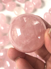 Load image into Gallery viewer, Rose Quartz Sphere | Rose Quartz Sphere with star pattern sheen ||
