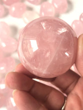 Load image into Gallery viewer, Rose Quartz Sphere | Rose Quartz Sphere with star pattern sheen ||

