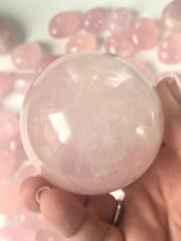 Load image into Gallery viewer, Rose Quartz Sphere | Rose Quartz Sphere with star pattern sheen ||
