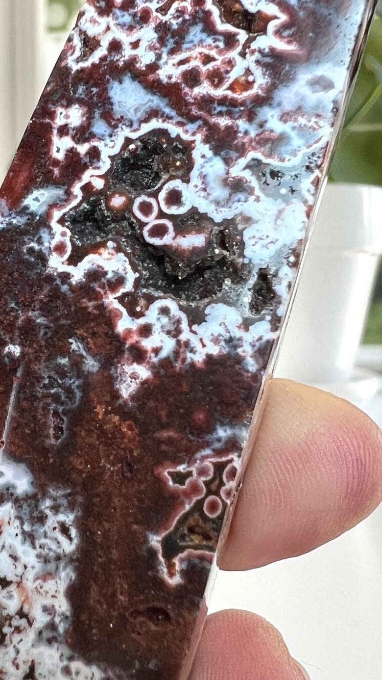 Stunning Sea Jasper, 4 3/4 tall x 1 inch wide
