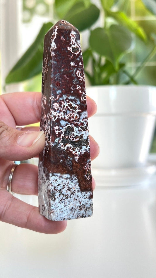 Stunning Sea Jasper, 4 3/4 tall x 1 inch wide