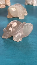 Load image into Gallery viewer, Flower Agate Turtle approx 2 inches long. One (1) Adorable Hand Carved (Randomly Selected from our general stock).
