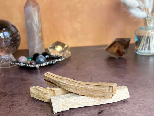 Intensely Fragrant Sustainably Farmed Palo Santo Sticks, (Pack of 3) Wood incense bundle. Sacred wood bundle,