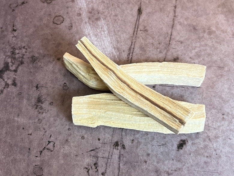 Intensely Fragrant Sustainably Farmed Palo Santo Sticks, (Pack of 3) Wood incense bundle. Sacred wood bundle,