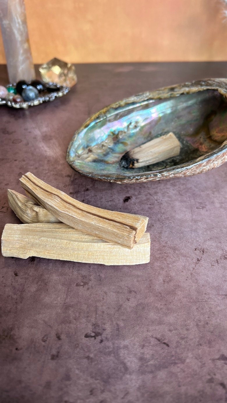 Intensely Fragrant Sustainably Farmed Palo Santo Sticks, (Pack of 3) Wood incense bundle. Sacred wood bundle,