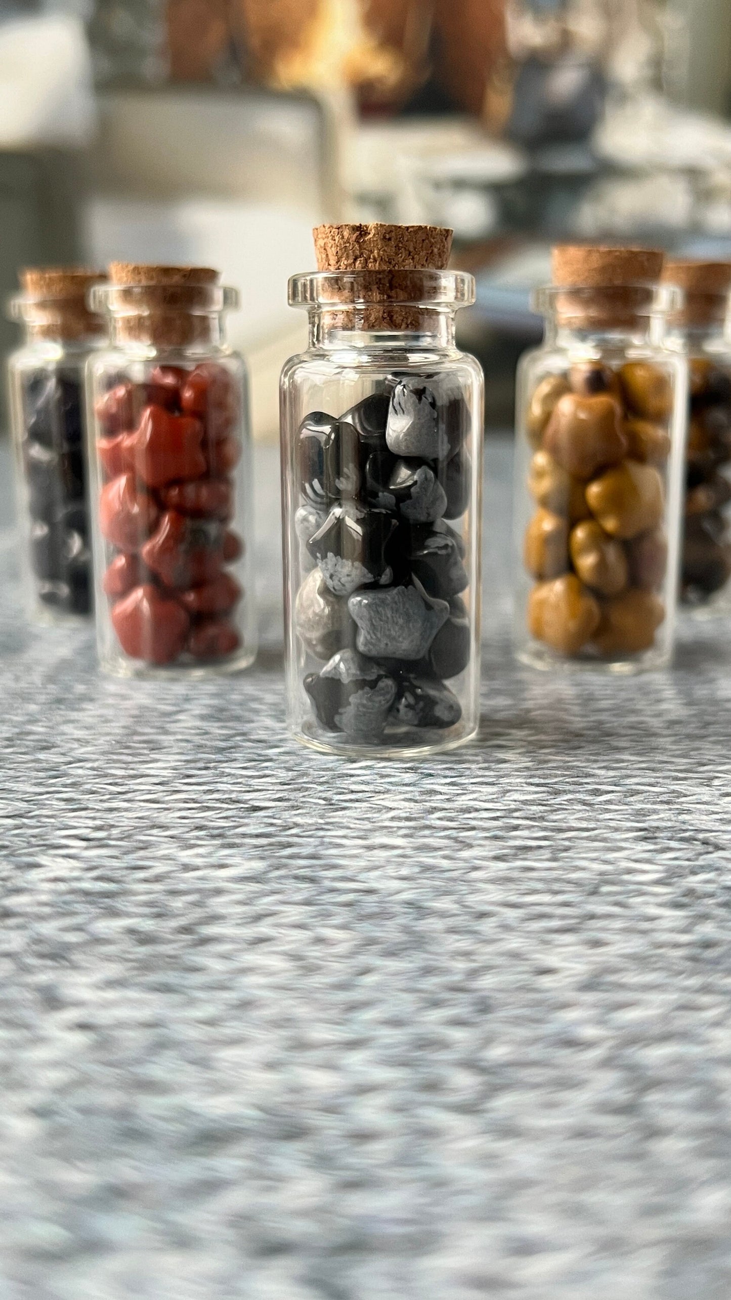 Adorable Mini Star Crystal Carving in a wishing Jar, 7 varieties available (Taylor - Midnights, Stars by the pocketful collection)
