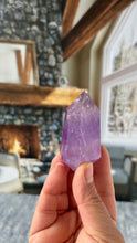 Load image into Gallery viewer, Stunning Amethyst Double Terminated (DT) with multiple rainbows weighing 2.9 ounces (84 g) 3 inches long (8 mm)
