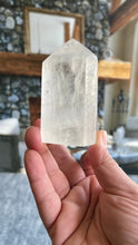 Load image into Gallery viewer, Beautiful Optical Calcite Tower with rainbow 3 3/8 inches weighs 8.6 ounces
