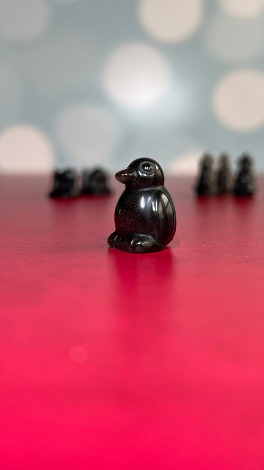 1 (one) Mystery Silver Sheen Obsidian Stocking Stuffer in several varieties