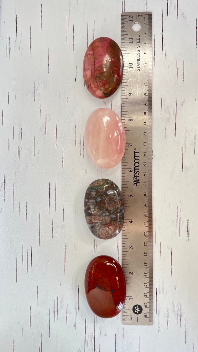 1 (one) Palm stone choose from Aventurine, Bloodstone, Mahogany Obsidian, Que Sera, Rhodonite, Rose Quartz, Larvikite, Unakite