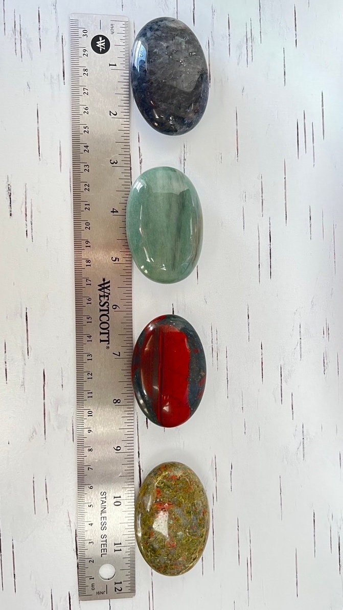 1 (one) Palm stone choose from Aventurine, Bloodstone, Mahogany Obsidian, Que Sera, Rhodonite, Rose Quartz, Larvikite, Unakite