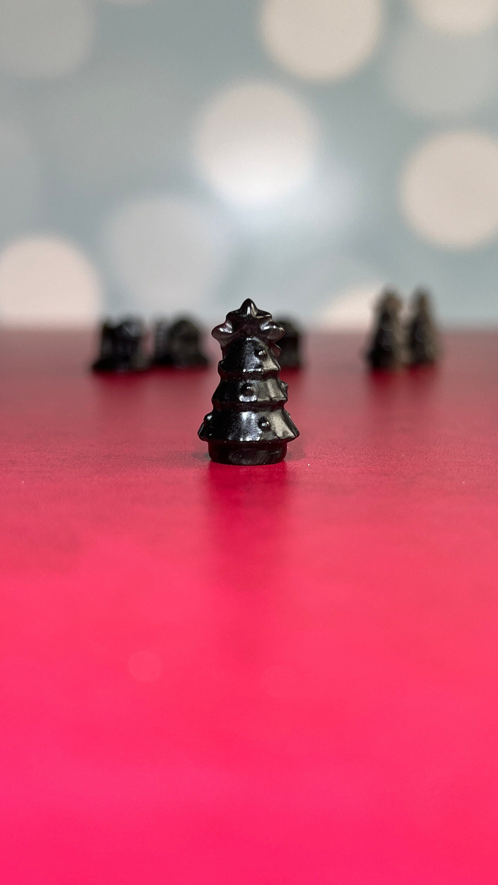 1 (one) Mystery Silver Sheen Obsidian Stocking Stuffer in several varieties