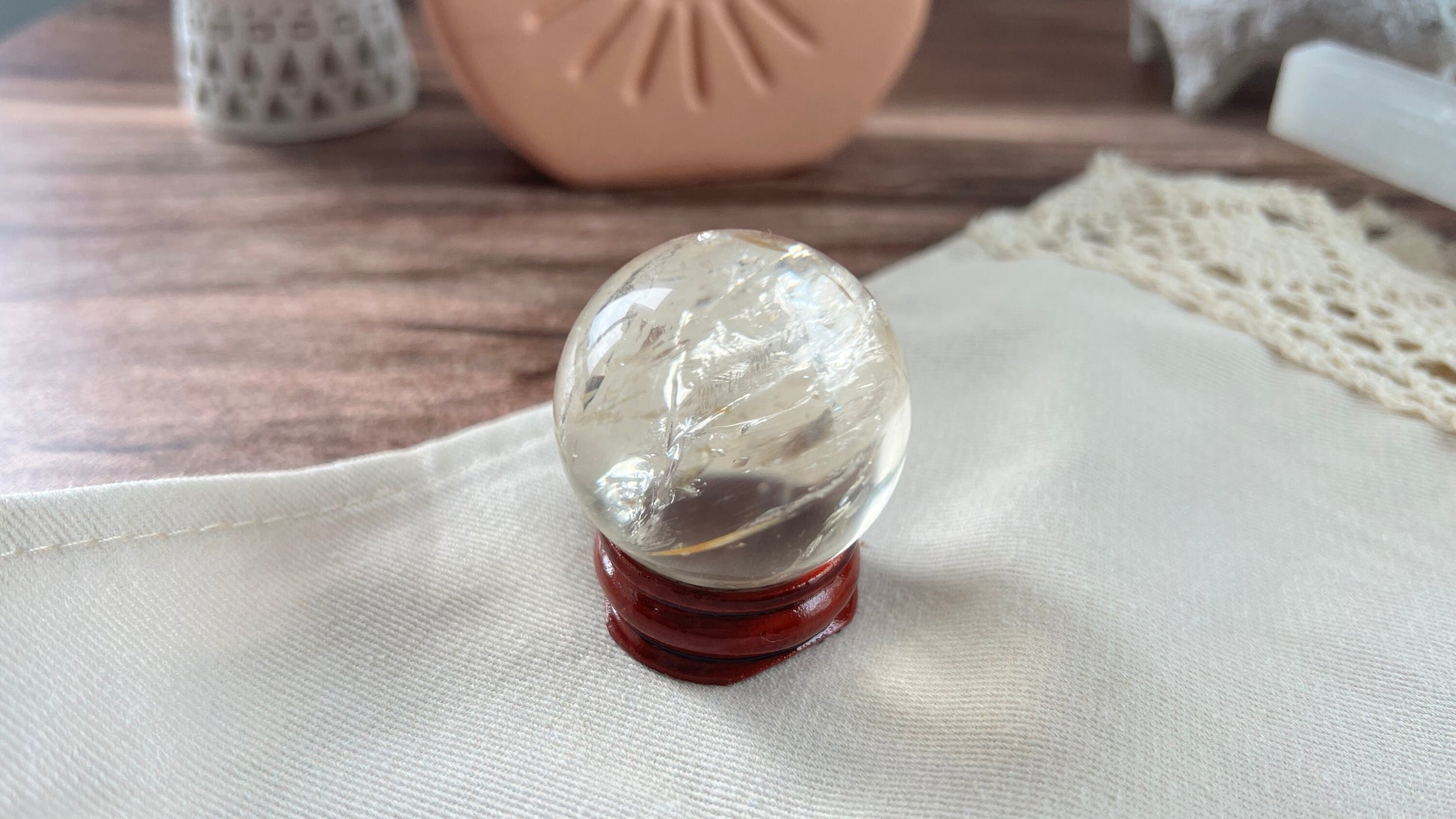Gorgeous Natural Citrine Sphere, 2.2 oz Perfect for gift giving or for your home, office, or altar decor.