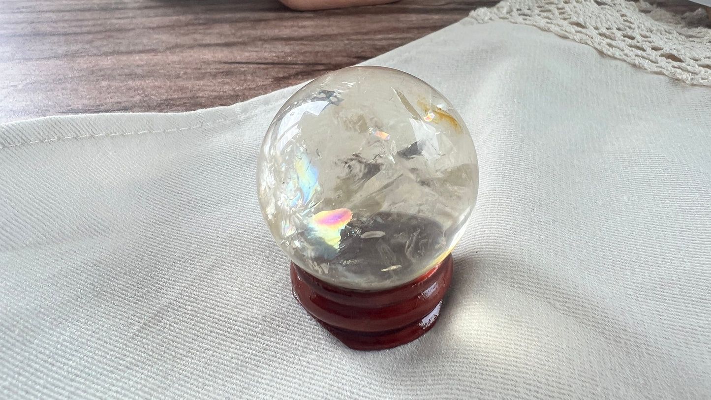 Gorgeous Natural Citrine Sphere, 2.2 oz Perfect for gift giving or for your home, office, or altar decor.