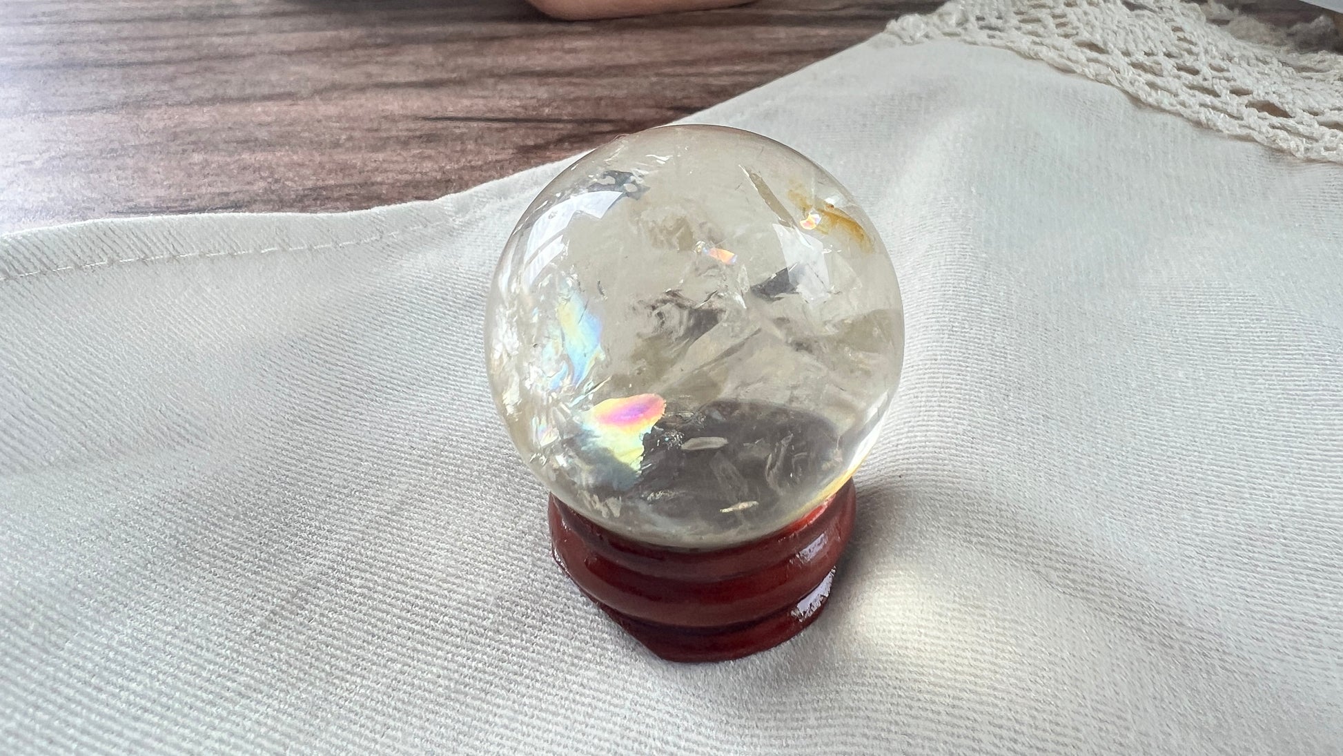 Gorgeous Natural Citrine Sphere, 2.2 oz Perfect for gift giving or for your home, office, or altar decor.