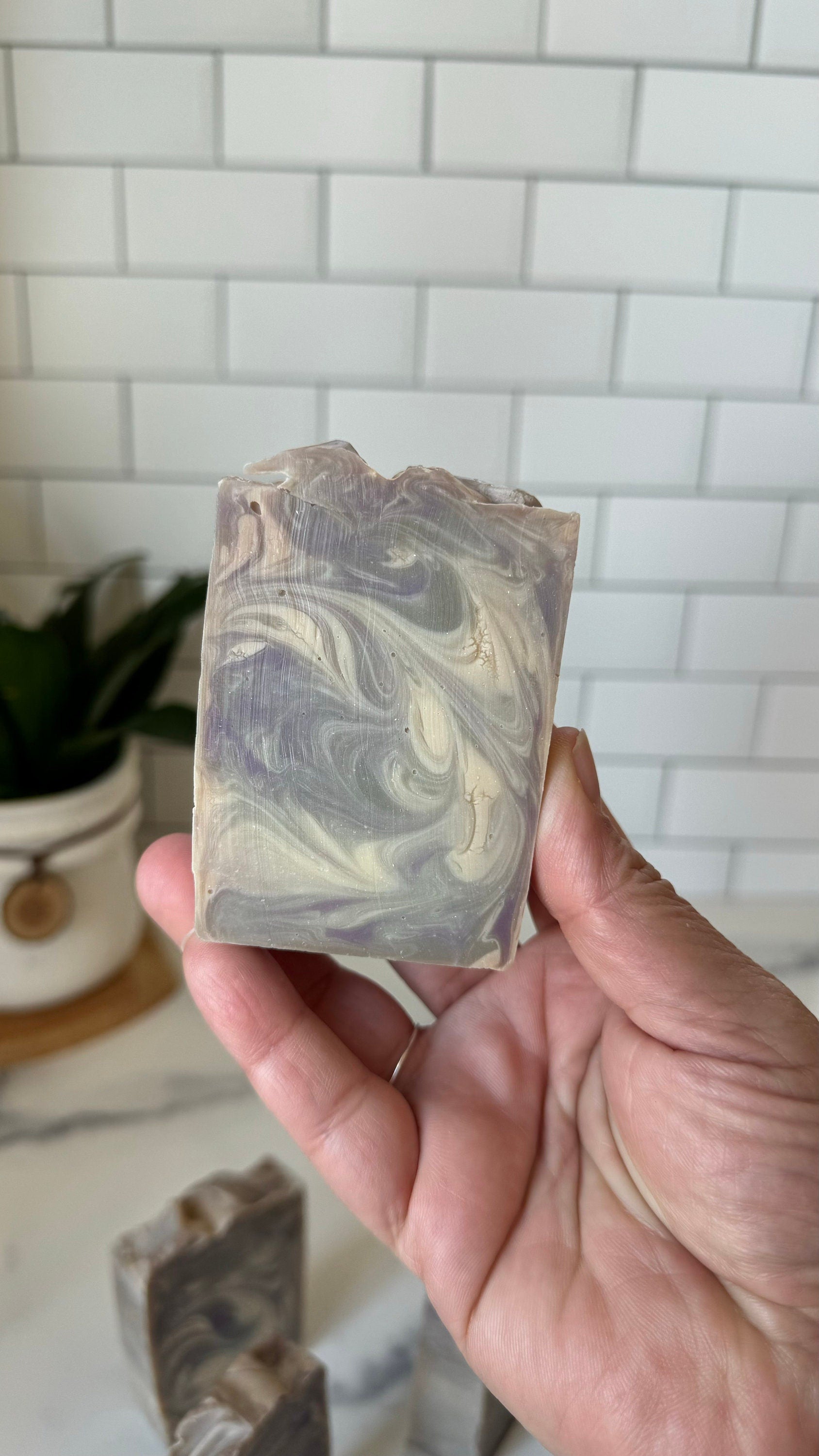 Handmade cold process Soap bars, Vegan and Cruelty Free Ingredients, Gentle on Skin, Phthalate & paraben free scent - Blueberry Patch