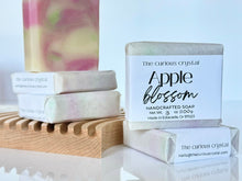 Load image into Gallery viewer, Handmade Soap Bar scented with our Apple Blossom blend. Cold Process, Gentle and Cruelty Free Ingredients, Phthalate &amp; paraben free scent
