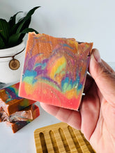 Load image into Gallery viewer, Handmade cold process Soap bars, Vegan and Cruelty Free Ingredients, Gentle on Skin, Phthalate &amp; paraben free scent - retro summer
